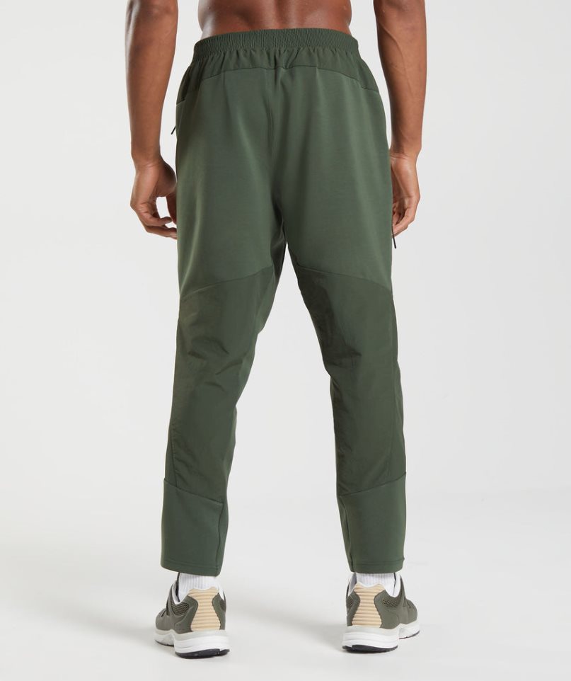 Men's Gymshark Retake Woven Jogger Olive | NZ 4BFVXZ